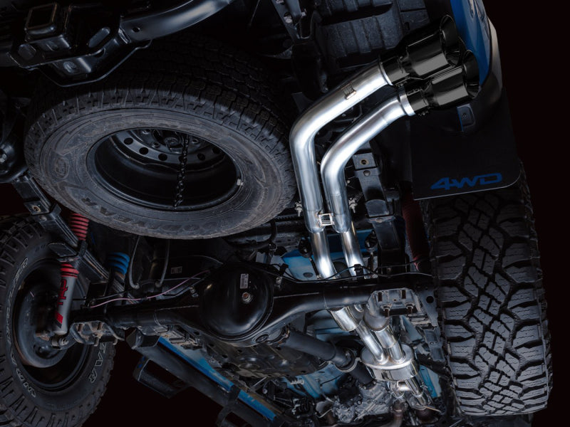 AWE 16-22 Toyota Tacoma Dual Catback Exhaust w/ BashGuard | Toyota Tacoma (16-19, 20-23) (3015-33826)