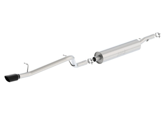 Borla S-Type Cat-Back Exhaust (Single Rear Exit): Jeep Wrangler JK 3.6L (12-18) - Black