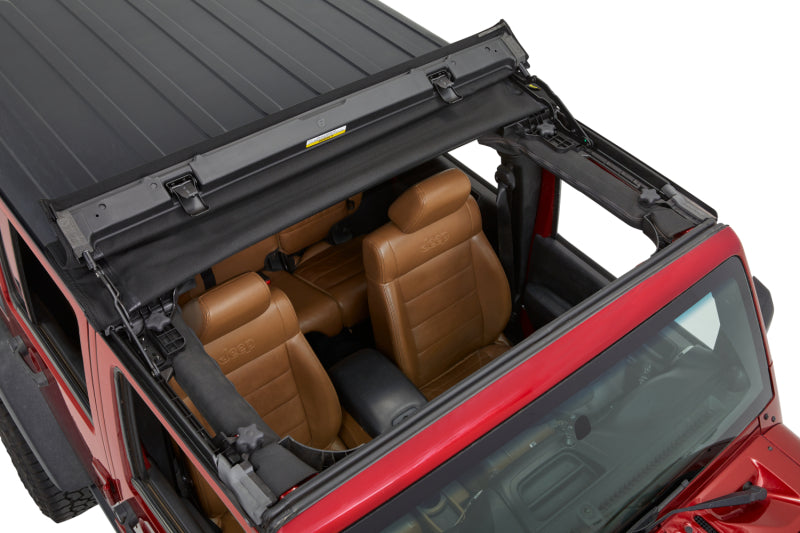 Bestop Sunrider Hardtop Premium Black Twill (F&R): Jeep Wrangler JK 2007-2018 3.6L / 3.8L V6