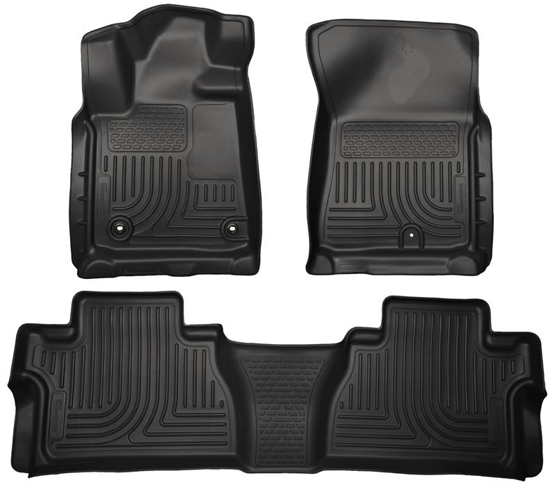 Husky Liners Weatherbeater Black Front & 2nd Seat Floor Liners | Toyota Tundra (14-18 / 19-21) (99581)