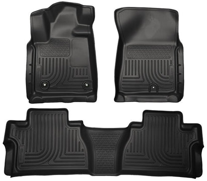 Husky Liners Weatherbeater Black Front & 2nd Seat Floor Liners | Toyota Tundra (14-18 / 19-21) (99581)