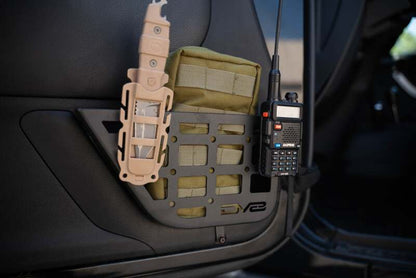 DV8 Offroad Slim Front Door Molle Pockets | Jeep Wrangler JK (07-18) (MPJK-07)