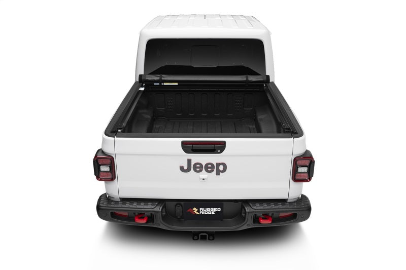 Rugged Ridge Armis Soft Rolling Bed Cover: Jeep Gladiator (18-26) - Matte Black Fabric