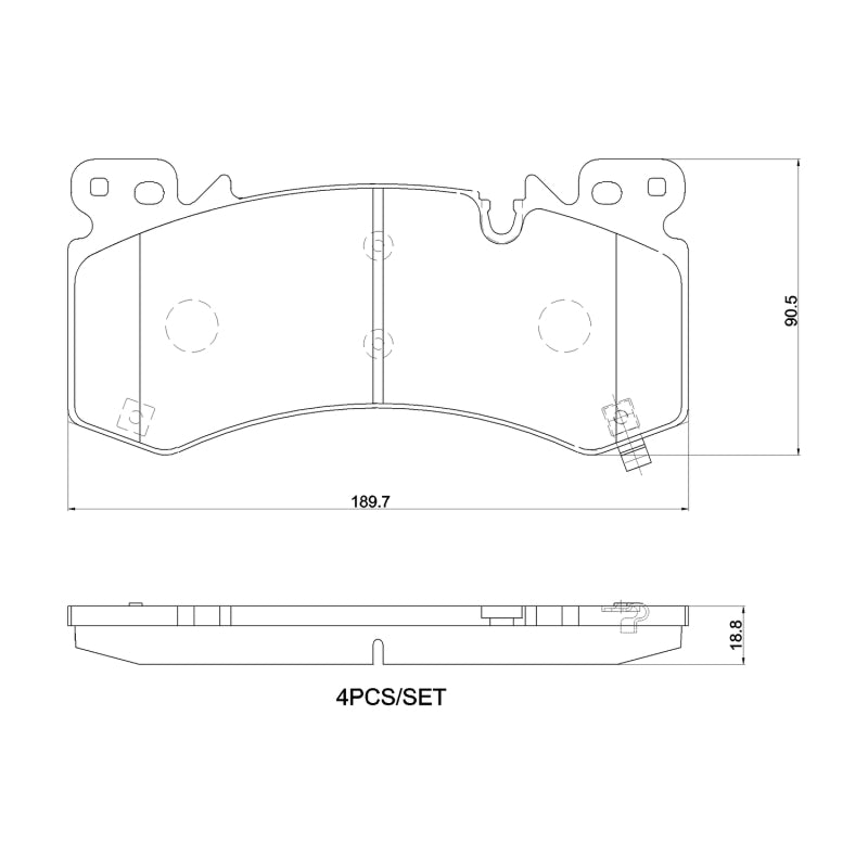 Brembo OE Ceramic Brake Pad | Chevrolet Silverado 1500 (19-26) (P10101N)
