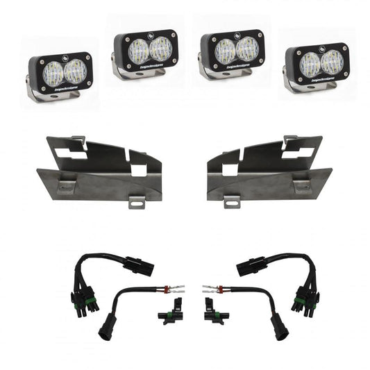 Baja Designs S2 Dual Fog Pocket Kit: Ram 1500 2019-2024