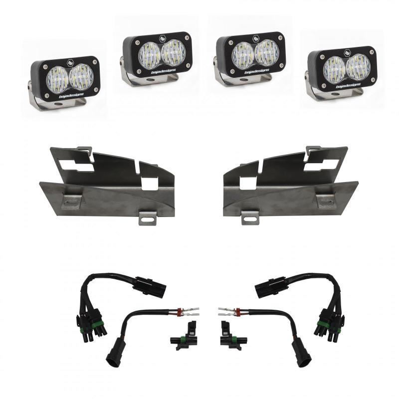 Baja Designs S2 Dual Fog Pocket Kit: Ram 1500 2019-2024