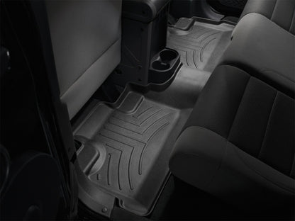 WeatherTech FloorLiner Rear Floor Mats (Black): Jeep Wrangler JK 2007 - 2018