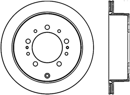 StopTech Sport Slot Right Rear Cryogenic Rotor | Lexus LX450/470/570 (08-21) / Toyota Tundra (07-21) (126.44157CSR)