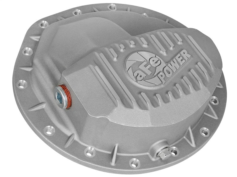 aFe Street Series Front Differential Cover: Dodge Ram 2500 / Ram 3500 2003 - 2010 w/ Machined Fins