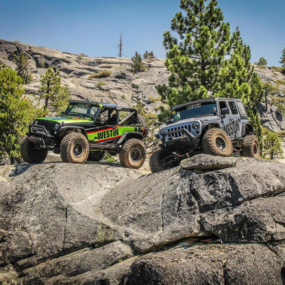 Westin Textured Black Tube Fenders (REAR): Jeep Wrangler (07-17) / Wrangler JK (18)