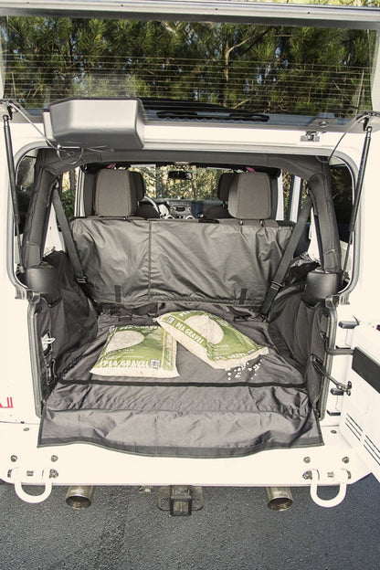 Rugged Ridge C3 Rear Cargo Cover Without Subwoofer: Fits Most Jeep Wrangler Models (2007-2018)