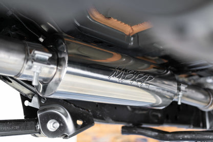 MBRP T304 2.5in Single Rear Exit Cat Back Exhaust: Jeep Wrangler 2018-2024