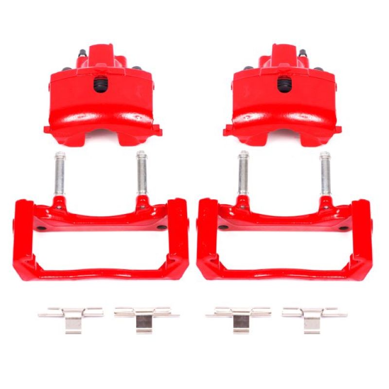 PowerStop Red Calipers w/ Brackets (REAR): Dodge Durango / Ram 1500 (02-24)