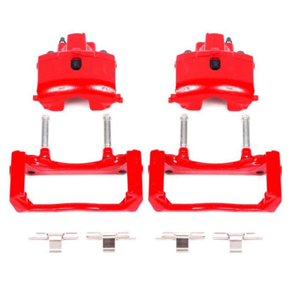 PowerStop Red Calipers w/ Brackets (REAR): Dodge Durango / Ram 1500 (02-24)