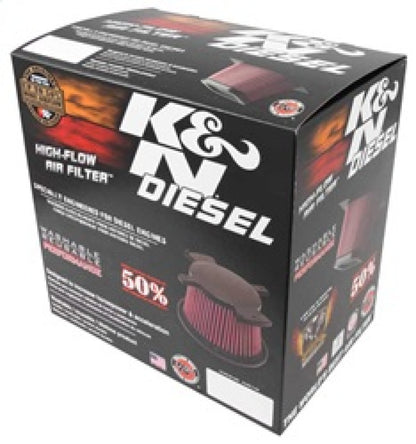 K&N Drop-In Air Filter: Dodge Ram 2500 & 3500 6.7L Diesel 2011-2012