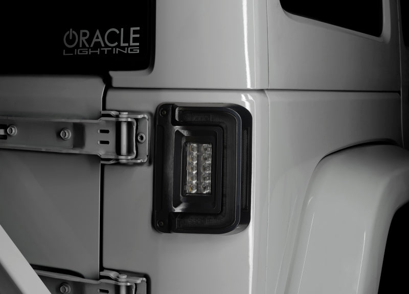 Oracle Lighting Flush Mount Tinted LED Tail Lights: Jeep Wrangler JK (2007-2018)