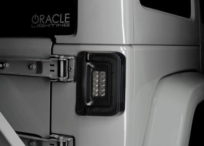 Oracle Lighting Flush Mount Tinted LED Tail Lights: Jeep Wrangler JK (2007-2018)