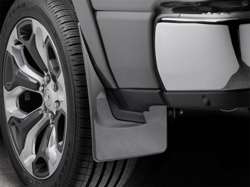 WeatherTech Rear MudFlaps (2PC, Black): Ram 1500 2019 - 2025 (w/ Fender Flares)