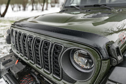 Husky Liners Aeroskin Hood Protector - Smoke: Fits Most Jeep Wrangler / Gladiator Models (2018-2026)