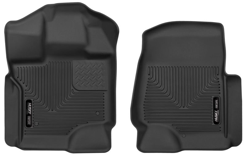 Husky Liners X-Act Contour Black Front Seat Floor Liners | Ford F-150 / F-150 Raptor / F-150 Lightning (15-26) (53341)