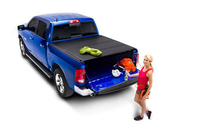 BAK BAKFlip MX4 Matte Finish Hard Folding Truck Bed Cover 5'7" w/ RamBox: Dodge Ram 1500 Classic