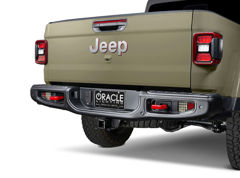 Oracle Lighting LED Reverse Lights Rear Bumper: Jeep Gladiator 2020-2024 w/ Plug and Play Harness