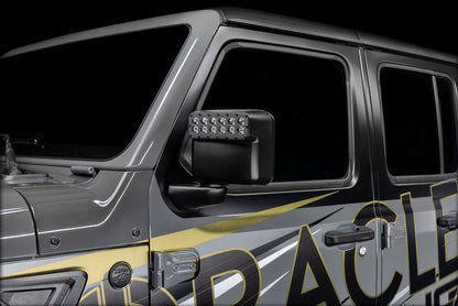 Oracle Lighting LED Off-Road Side Mirrors: Jeep Wrangler (18-24) / Gladiator (20-24)