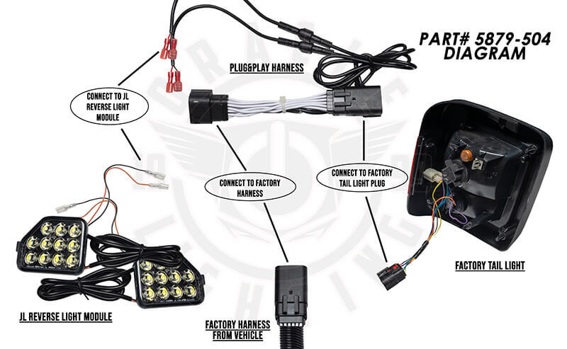 ORACLE Lighting Plug & Play Wiring Adapter (REAR): Jeep Wrangler JL 2018-2024