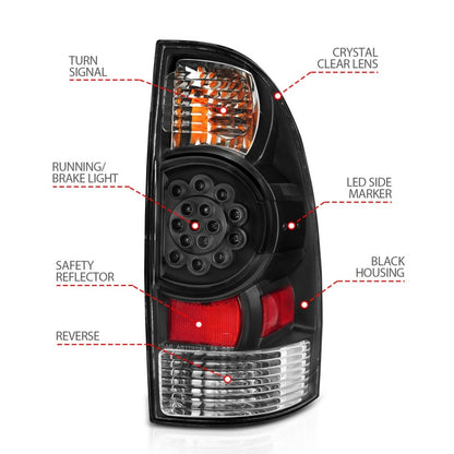 ANZO LED Tail Light Assembly | Toyota Tacoma (05-15) (311042)