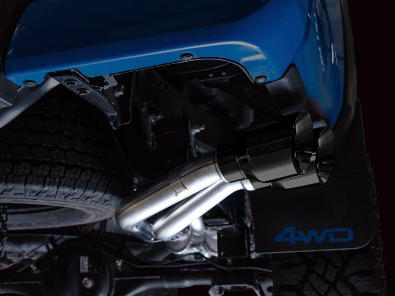 AWE 16-22 Toyota Tacoma Dual Catback Exhaust w/ BashGuard | Toyota Tacoma (16-19, 20-23) (3015-33826)