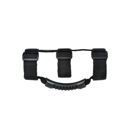 Rugged Ridge Steel Grab Handles Kit (F&R): Jeep Wrangler (07-18) / Grand Cherokee (05-10) w/ Hardware - Black