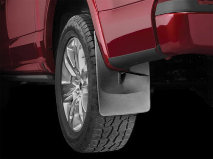 WeatherTech 2015-2020 Ford F-150 w/ Fender Lip Molding No-Drill Rear Mudflaps | Ford F-150 (15-20) / Raptor (17-20) (120044)