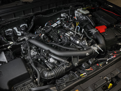 aFe BladeRunner Alum Hot & Cold Charge Pipe Kit - Black | Ford Bronco V6-2.7Ltt (21-23) (46-20584-B)