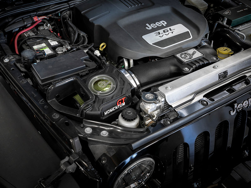AFE Momentum GT Cold Air Intake System (w/Pro GUARD7 Filter): Jeep Wrangler JK 3.6L V6 2012 - 2018