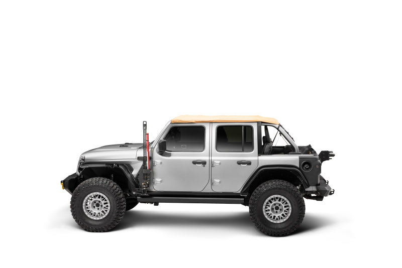 Go Rhino Front Fender Jack Mount (FRONT): Jeep Wrangler / Gladiator (07-26) - Textured Black