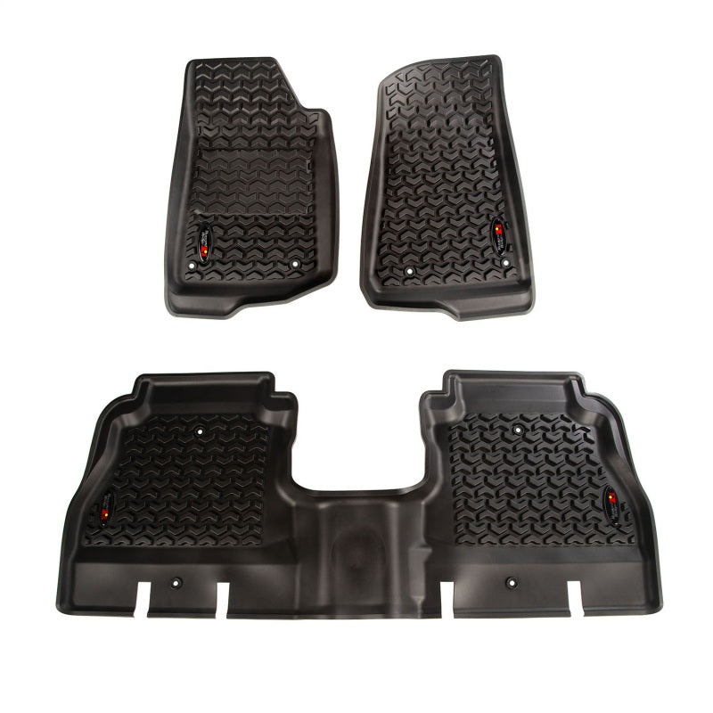 Rugged Ridge Floor Liner | Jeep Wrangler JL (18-20) 4 Door Front & Rear Black (12987.05)