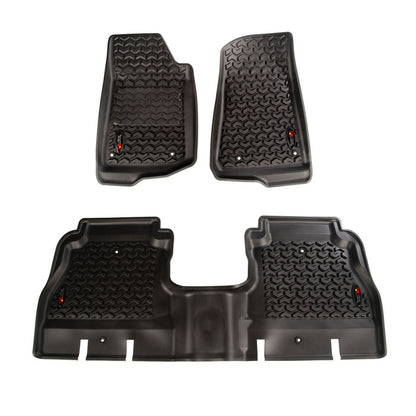 Rugged Ridge Floor Liner | Jeep Wrangler JL (18-20) 4 Door Front & Rear Black (12987.05)