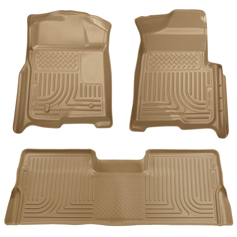 Husky WeatherBeater Combo Tan Floor Liners | Ford F-150 (09-12, 13-14) / Raptor (10-14) (98333)