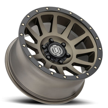 ICON Compression 17x8.5 6x5.5 25mm Offset 5.75in BS Bronze Wheel | Ford Ranger / Ford Bronco (19-26) (2017859057BR)