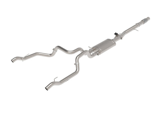 aFe Gemini XV 3in to Dual 3in 304 SS Cat-Back Exhaust | Chevy Silverado 1500 (19-22) (49-34140)