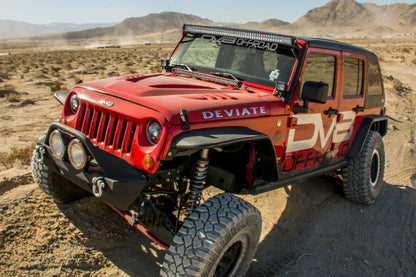 DV8 Offroad Flat Tube Fenders (FRONT AND REAR): Jeep Wrangler JK 2007-2018