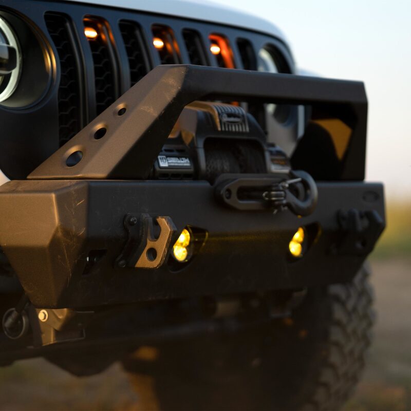 KC HiLiTES 97147 2 LED Fog Lights Kit | Jeep Wrangler JL / Gladiator JT (18-25 / 20-23) (97147)