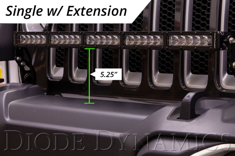 Diode Dynamics SS30 Bumper Bracket Kit w/ Dual Light Bars (FRONT): Jeep Wrangler / Gladiator (07-26)