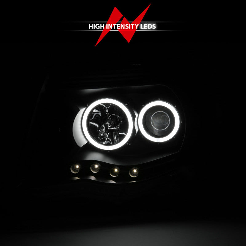 ANZO Projector Headlight Set w/ Halo Black | Toyota Tacoma (05-11) (121282)