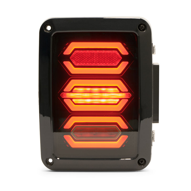 DV8 Offroad Octagon LED Tail Light: Jeep Wrangler JK 2007-2018