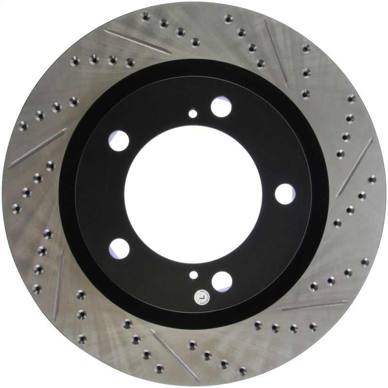 StopTech Front Left Slotted & Drilled Rotor | Toyota Tundra / Sequoia (14-21) (127.44156L)