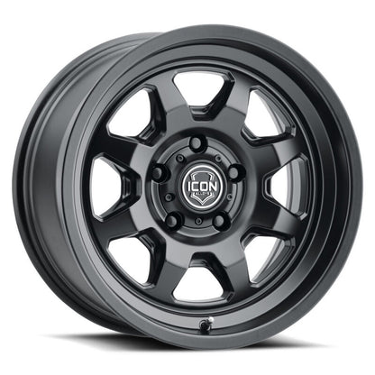 ICON Nuevo 17x8.5 / 6x5.5 / 25mm Offset / 5.75in BS Satin Black Wheel | Ford Ranger (19-26) / Ford Bronco (21-26) (8117859057SB)