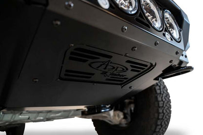 Addictive Desert Designs 2021+ Ford Raptor Bomber Front Bumper w/ 4 Rigid 360 6in Light Mounts | Ford F-150 Raptor (21-23) (F210014110103)