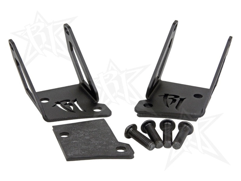 Rigid Industries PRO A-Pillar Mounts (S/S) (F&R): Jeep Wrangler JK 2007-2018