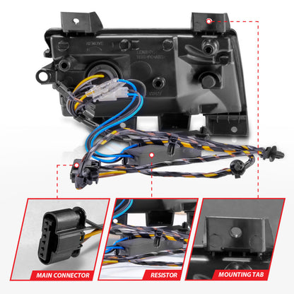 ANZO LED Fender Lights Sequential Signals (F&R): Jeep Wrangler JL Sport 2018-2024 w/ Chrome Smoke - Smoke
